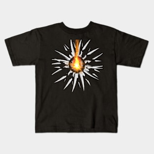 nice sun art Design. Kids T-Shirt